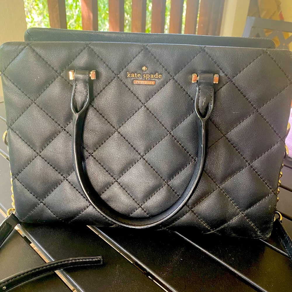 Kate Spade Quilted Shoulder Bag with Crossbody Strap